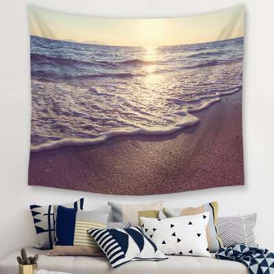 Bravo 100% Polyester Fabric 3D Digital Printed Beach Wall Hanging Tapestry from China