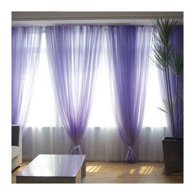 Wholesale Cheap Transparent Fabric Tulle Drapery Voile Sheer Curtain