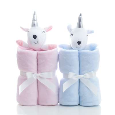 Wholesale Fleece Flannel Kids Unicorn Muslin Baby Comforter Blanket