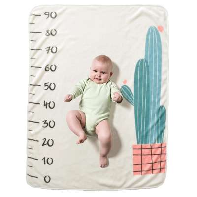 Wholesale Soft Flannel Fleece Photography Monthly Baby Milestone Blanket