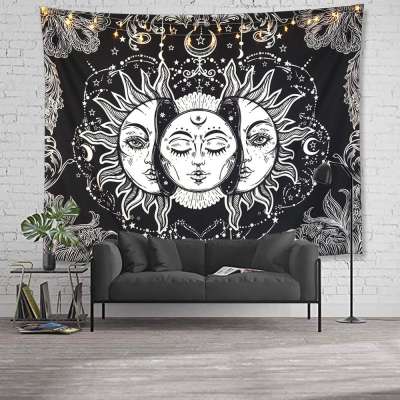 Bravo 100% Polyester Fabric 3D Digital Printed Sun Wall Hanging Tapestry from China