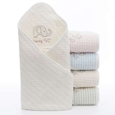 Wholesale New Born Baby Organic Color Cotton Muslin Swaddle Blanket