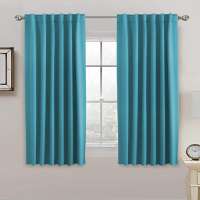 100% Blackout Beautiful Chanasya Soft Polyester for Living Room Window Curtains