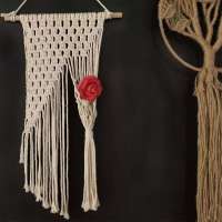 Art Home Handmade Knitted Woven Boho Decor Wall Hanging Macrame Wall