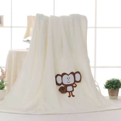 Custom Portable Plush Blanket Wholesale Cartoon Animal Security Coral Fleece Kids Blanket For Baby