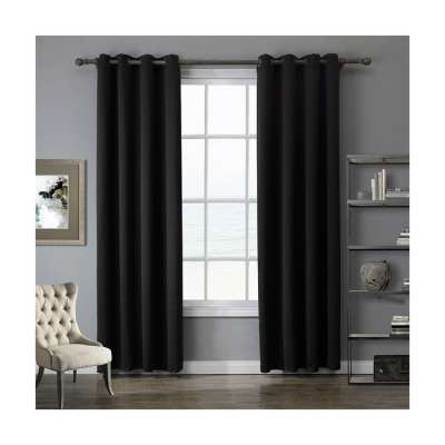 Wholesale High Quality Plain Woven Living Room Hotel Blackout Curtain Fabric