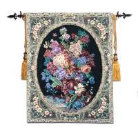 Bravo 3D Jacquard Gobelin Wall Hanging Gobelin Fabric  Cotton Tapestry Printed From China