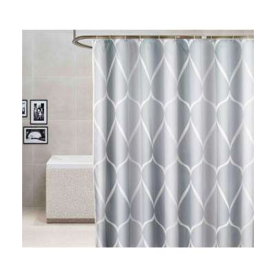 Custom Polyester Mildewproof Waterproof Bath Shower Curtain