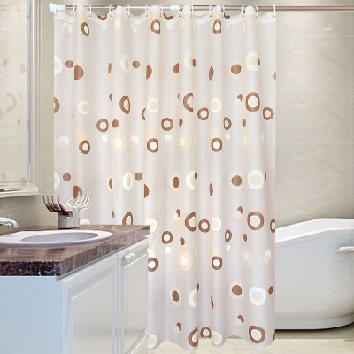 Mildew Resistant Antimicrobial Clear Non Toxic Eco Friendly Dot PEVA Shower Curtain